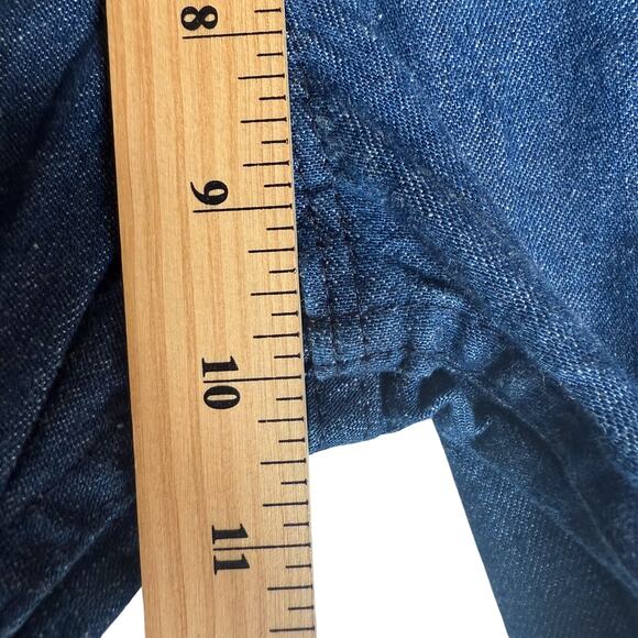 VTG Flare Jeans Womens 28x32 6 Blue Denim Bell Bottom Y2K Festival Boho 90s - Picture 6 of 9